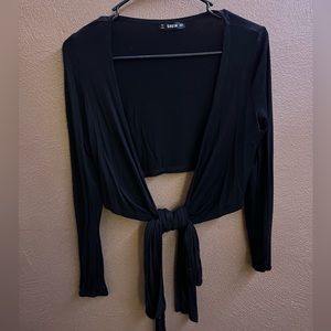 Black wrap top